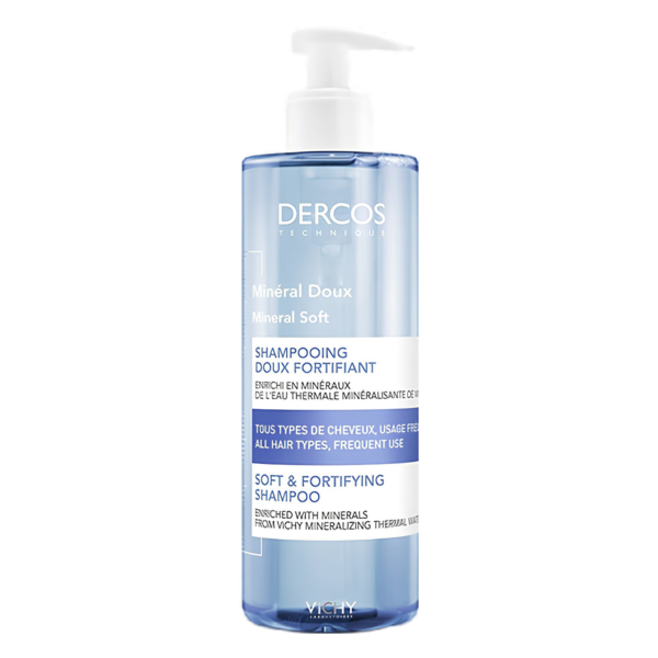 Dercos Mineral Soft Fortifying Shampoo 400ml